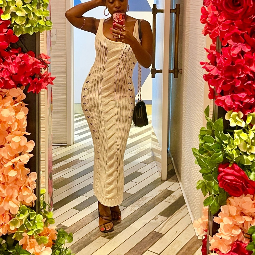 Jluxlabel Amerie Cable Knit Maxi Dress